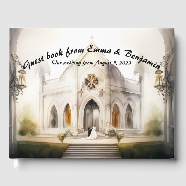 D'or Livre d'invité mariage (Recto)