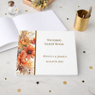 D'or Livre d'invité mariage