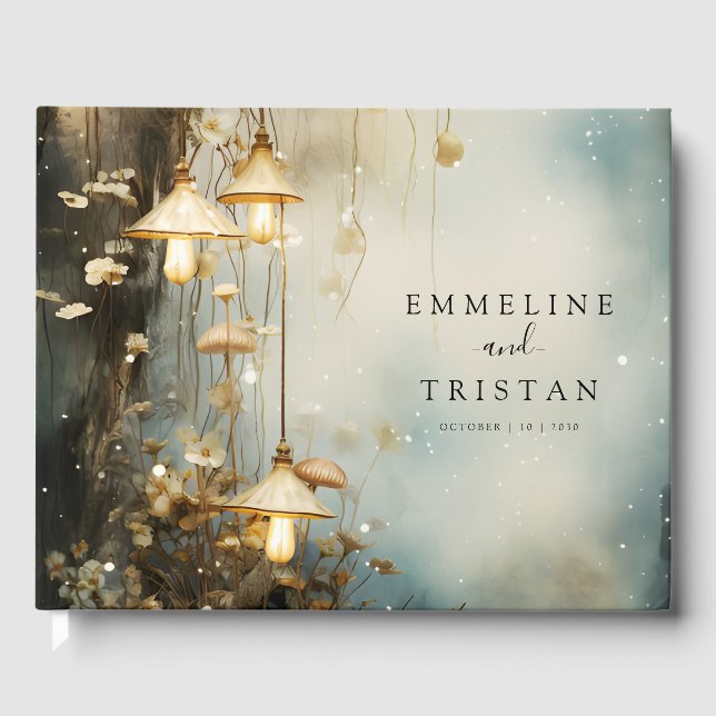 D'or Livre d'invité Mariage enchanté (Recto)