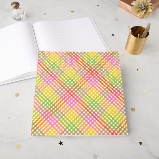 D'or Livre d'invité Mariage JUICY STRIPE (Recto ouvert)
