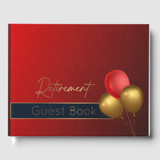 D'or livre d'invités de retraite décoration de fête de