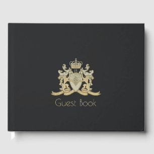 D'or Livre d'invités Family Crest