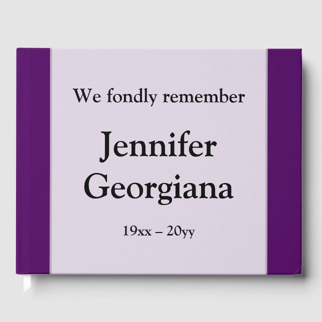 D'or Livre d'invités funéraires et respectables (Recto)