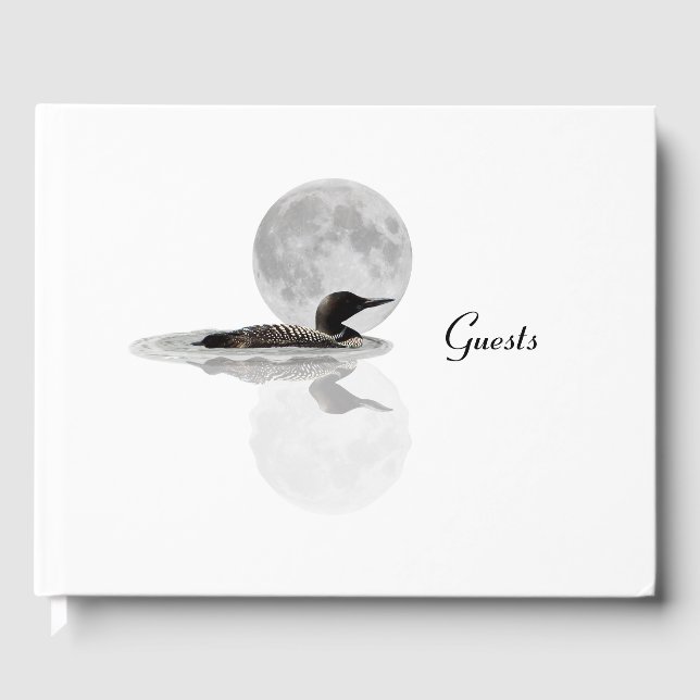 D'or Loon Swims Dans Le Livre D'Invités Au Lune (Recto)