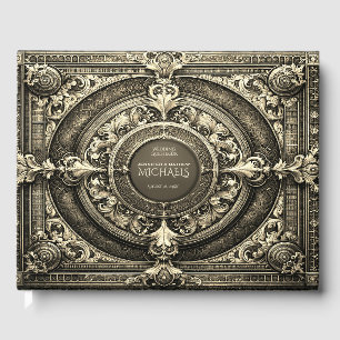 D'or Romantic Gold Vintage Look Livre d'invité