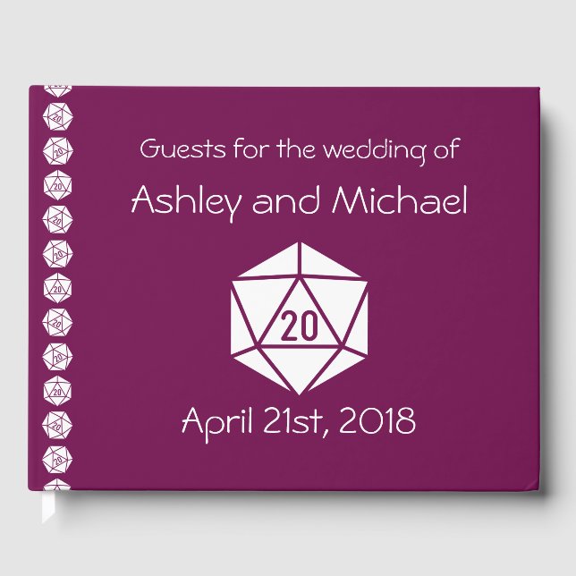 D'or Tabletop Chic in Wine Livre d'invité (Recto)