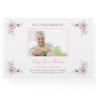 Watercolor Rose Flower Funeral Livre d'invités