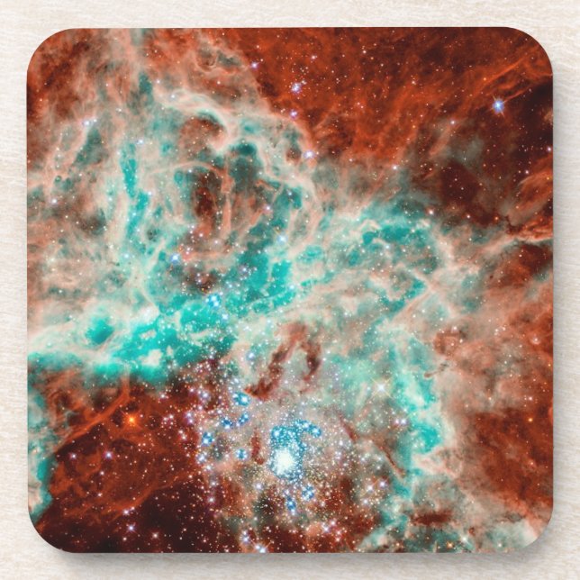 Doradus Nebula Birthing Planets Coaster (Front)