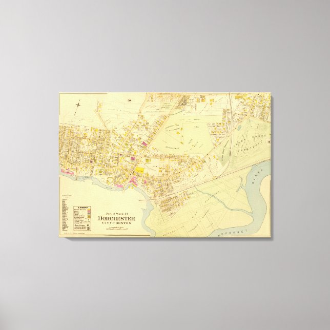 Dorchester, Massachusetts 4 Canvas Print (Front)