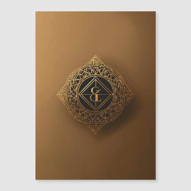 Dorded Romance : Carte Mariage dorée de luxe (Devant)