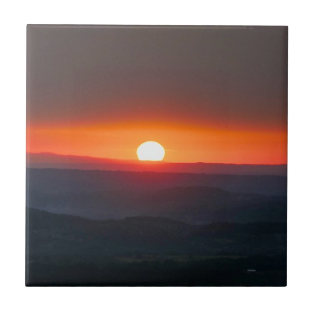 Dordogne Sunrise Tile (Front)