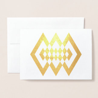 Dorée Carte à huile de forme or déco