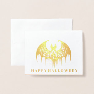 Dorée Carte à huile Halloween
