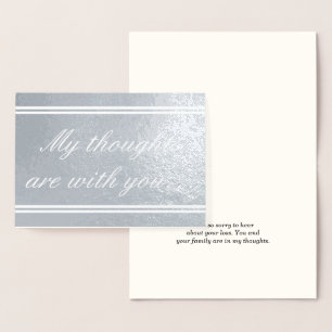 Dorée Carte de condoléances élégante