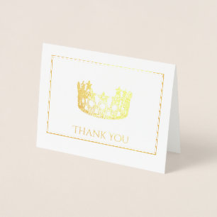 Dorée Carte de la couronne à huile d'argent