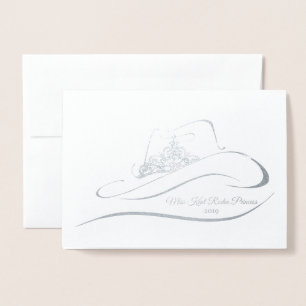 Dorée Carte de note de la Couronne Foil Crown