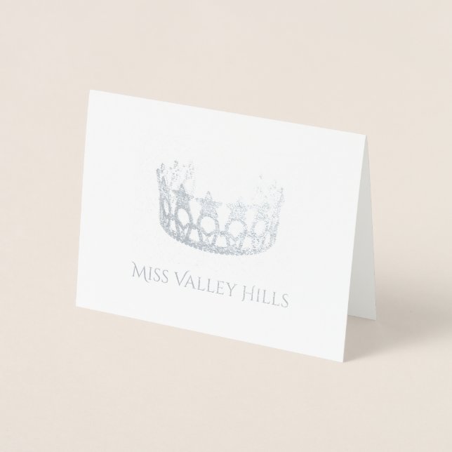 Dorée Carte de note Pageant Crown Foil (Devant)