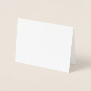Dorée Carte de papier d'aluminium