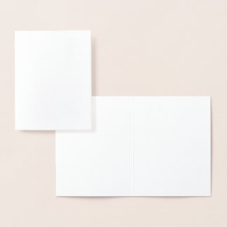 Dorée Carte de Papier d'Aluminium