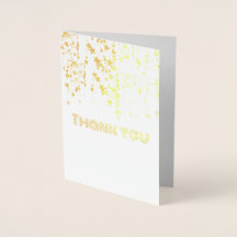 Carte de remerciement Gold Star