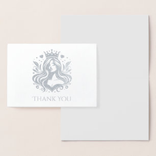 Dorée Carte de remerciements de la reine Pageant