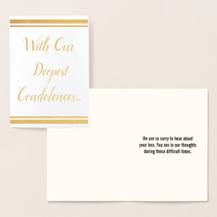 Dorée Carte de Sympathie de base Gold Foil