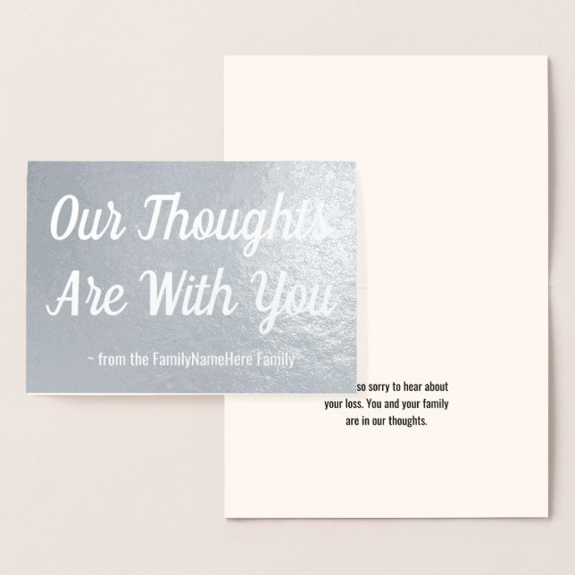 Dorée Carte de Sympathies de grises à huile (Affichage)