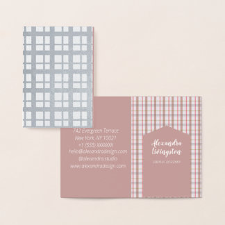 Dorée Carte de visite minimale Graphiste Foil