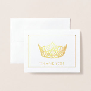 Dorée Carte d'état à huile style Miss America
