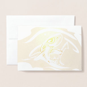 Dorée Carte d'huile de requin à broyage de dents