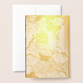 Dorée Carte en aluminium
