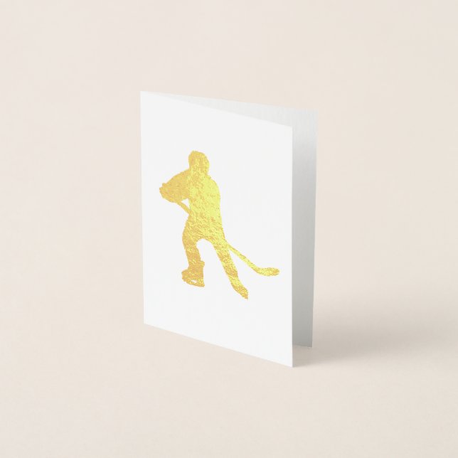 Dorée Carte enfant de hockey (Devant)