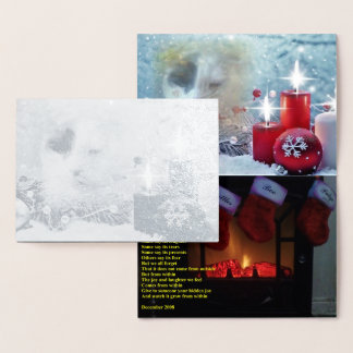 Dorée Carte Foil Noël de Spotty