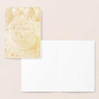 Dorée Carte métallisée