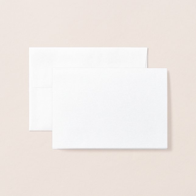 Dorée Carte métallisée (Devant avec enveloppe)