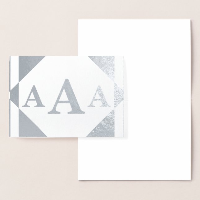 Dorée Carte monogramme HAMbyWG (Affichage)
