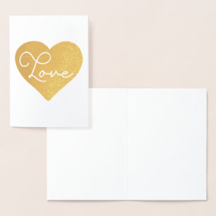 Dorée Carte Saint Valentin - Love You