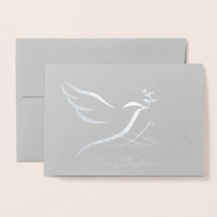 Dorée Carte Silver Foil Peace Dove