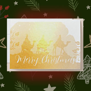Dorée Carte Wisemen Luxe Gold Christmas Foil