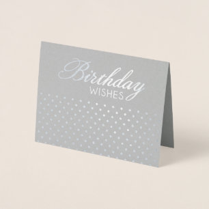 Dorée Foil Polkadot Carte de voeux d'anniversaire