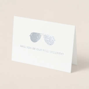 Dorée Serez-vous notre carte de sécurité ring - Mariage