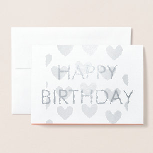 Dorée SIMPLE SIMPLE TEXTE MINIMAL CARTE de jour de naiss