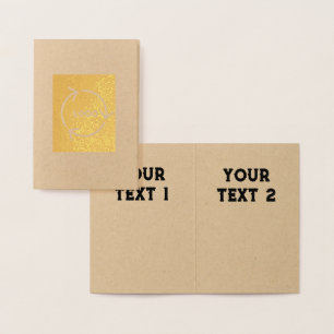 Dorée Type d'enveloppe Carte de kraft premium en feuille