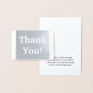 Dorée Un "Merci" élégant et clair ! Carte