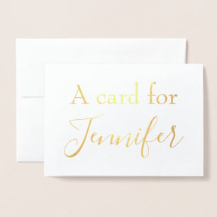 Dorée Une carte pour un être cher