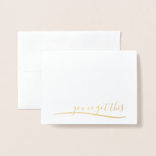 Dorée Vous avez cette carte d'encouragement