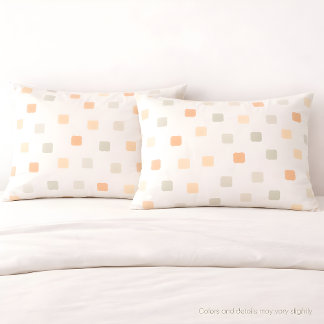 D'oreillers Housse de coussin à motif grille Soft Boho