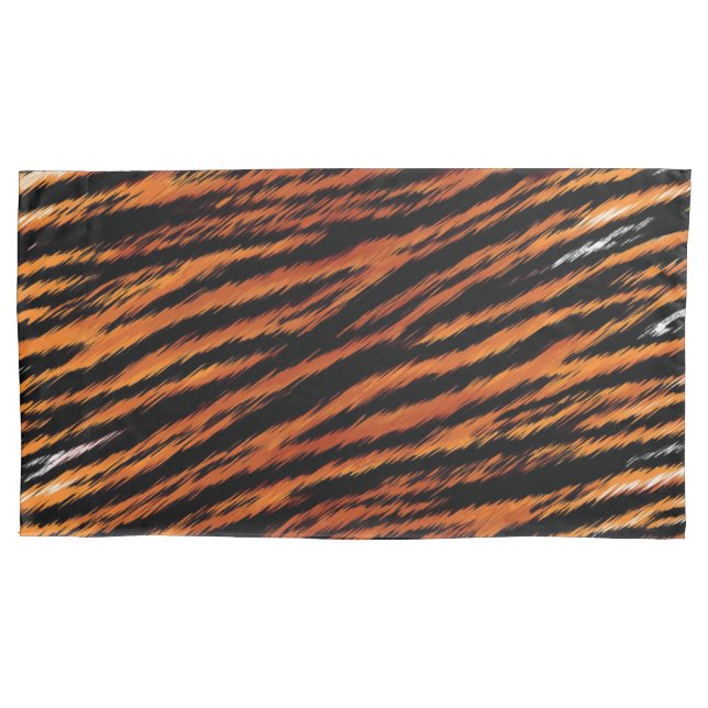 D'oreillers Housse de Coussin Imprimé Animal Rayures de Tigre (devant-gauche)