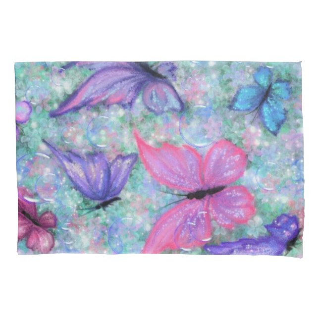D'oreillers Housse de coussin Papillons (devant)