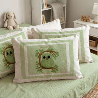 D'oreillers Housse de coussin standard Adorable Little Owl